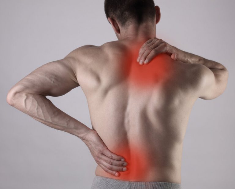 man with back pain